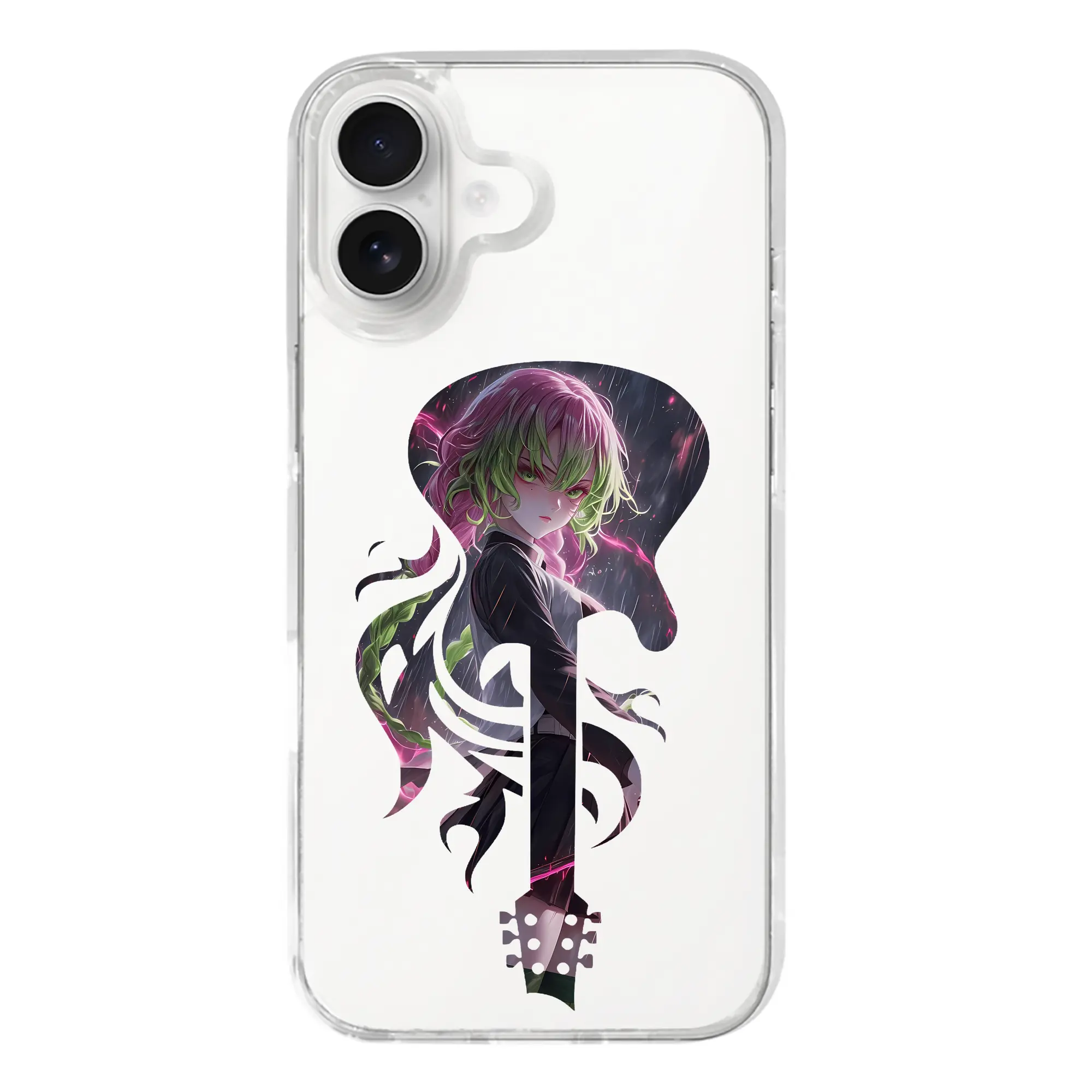 鬼滅の刃 グッズ,甘露寺 蜜璃 - iPhone 17シリーズ 透明スマホケース – 薄型・耐衝撃・精密フィット保護カバー